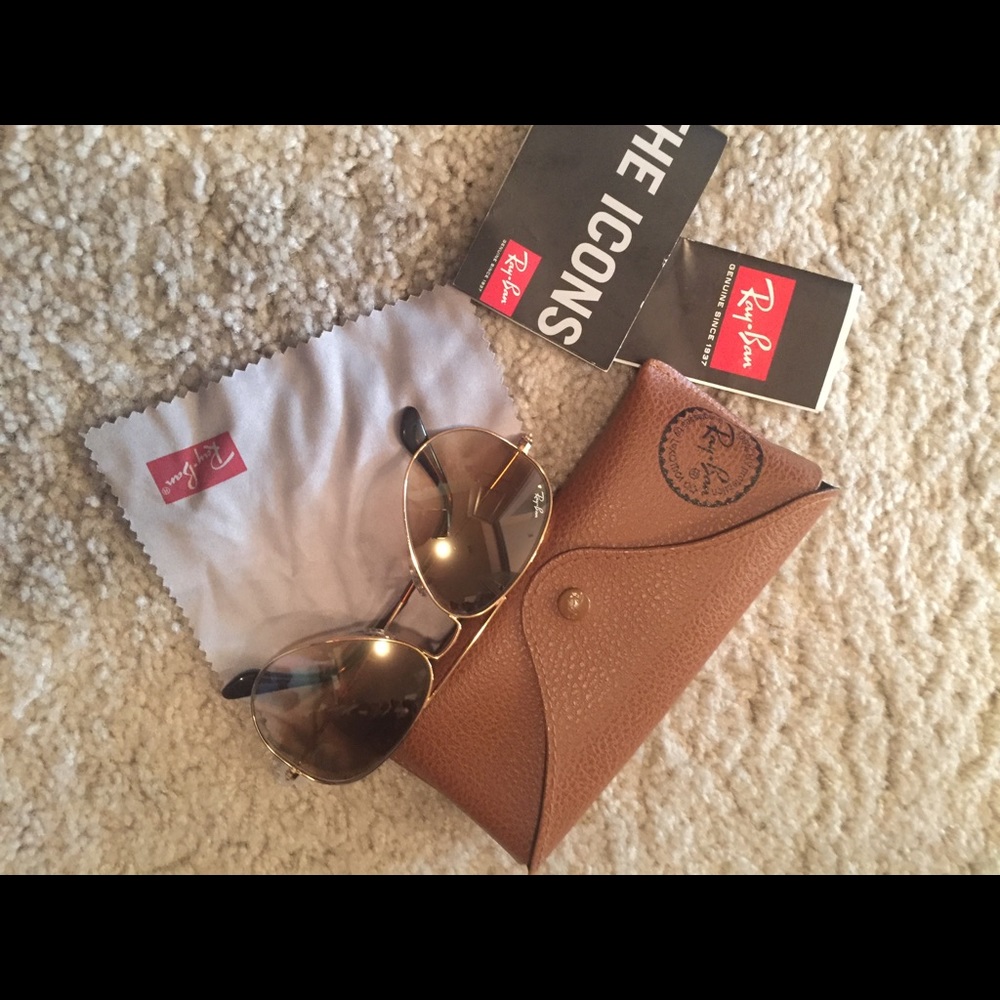 Brown & gold Ray-Ban Aviator Sunglasses