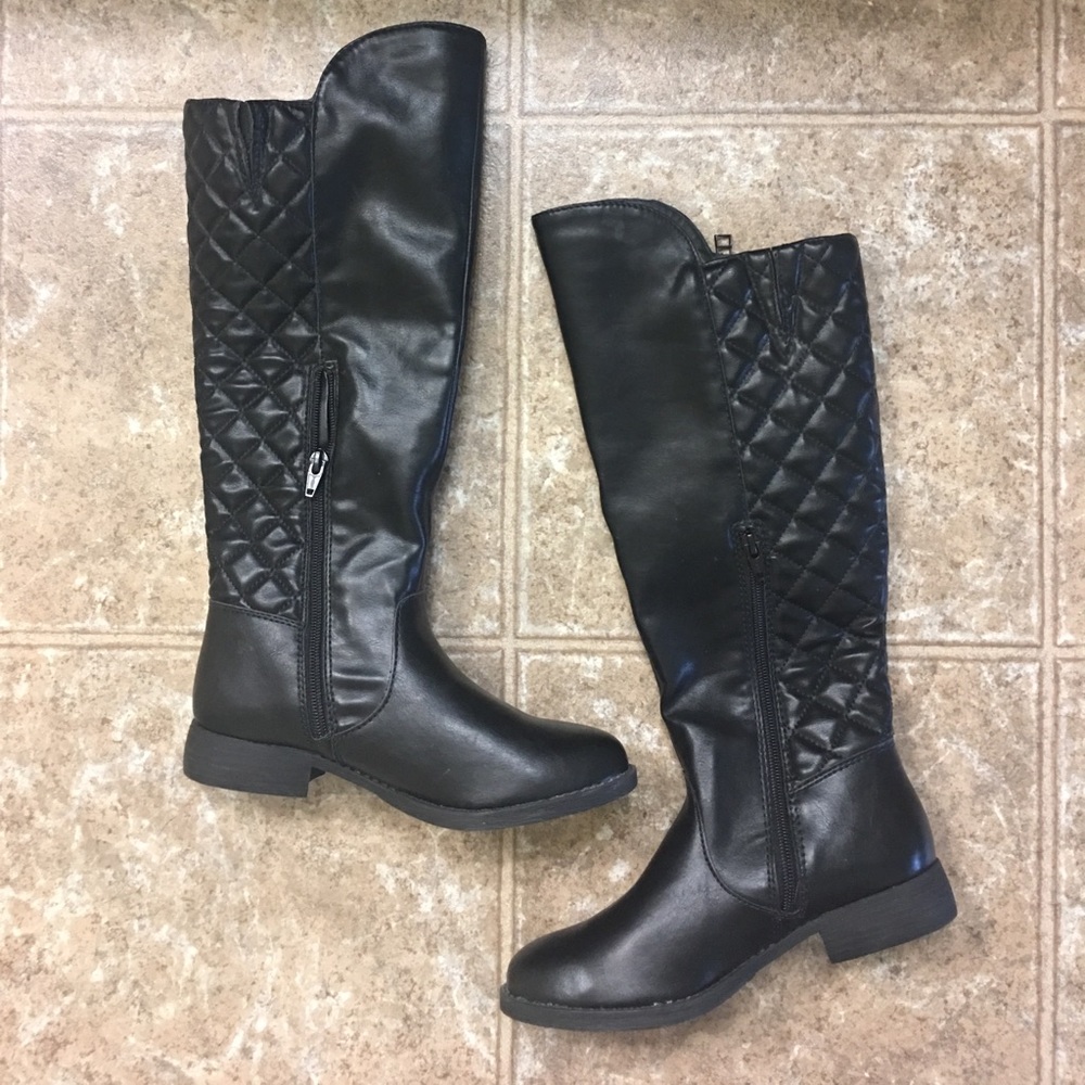 Knee High Quilted Boots-Never Worn!