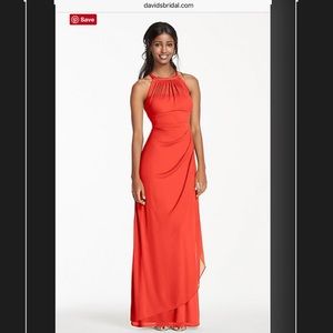 David's Bridal bridesmaid dress.