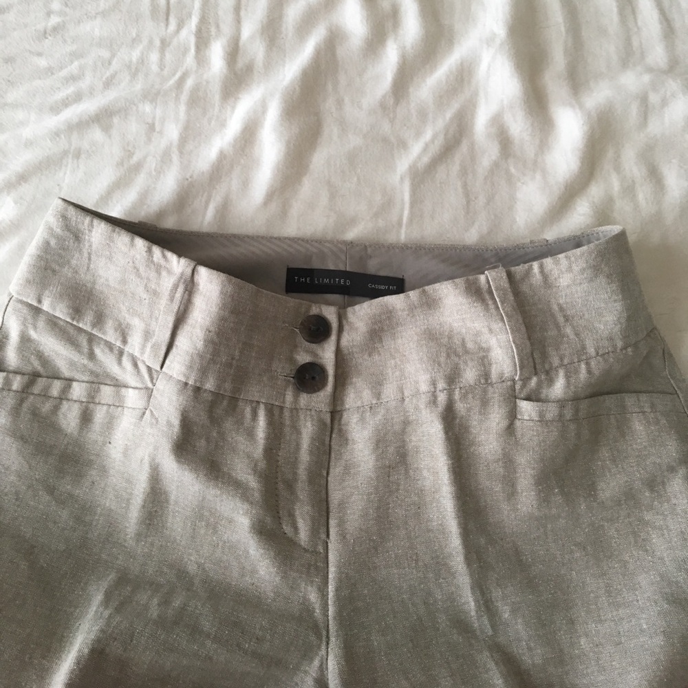 The Limited linen pants. Cassidy fit.