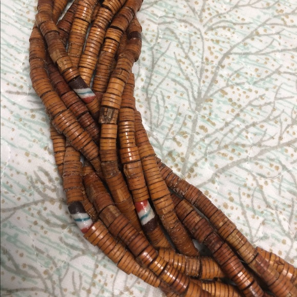 Braided wooden bead belt main image 4