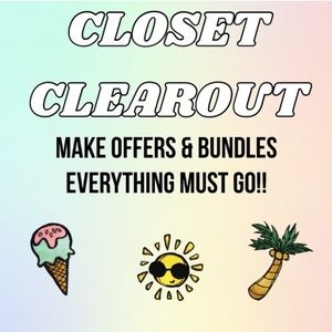 Closet clear out !!
