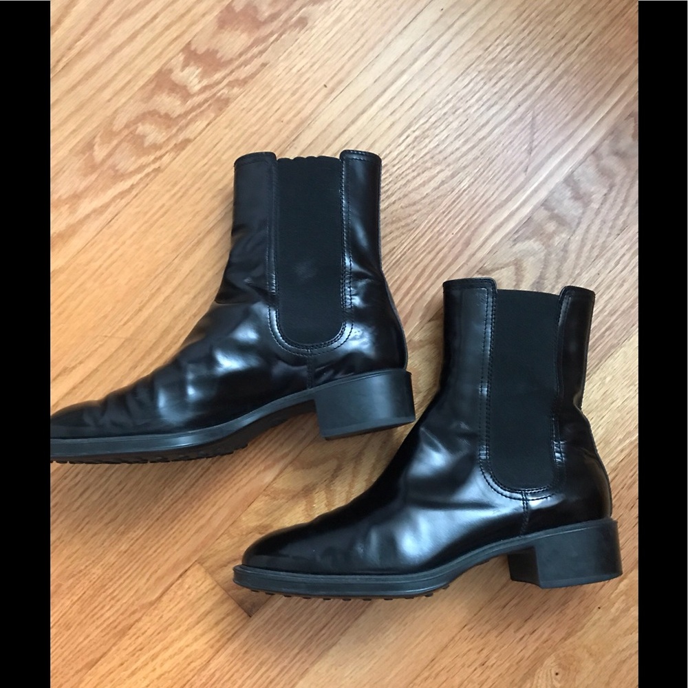 Tod's black leather boots - size 36 1/2 (6.5)