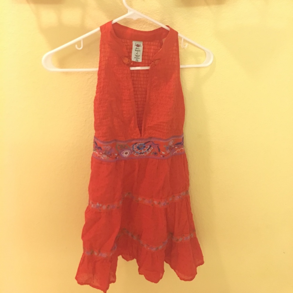 Free People Embroidered Top