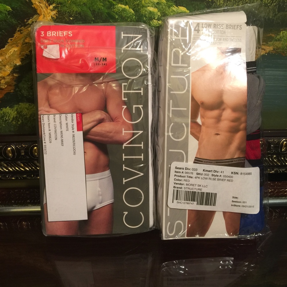 2 BRAND NEW UNDERWEAR 100% COTTON