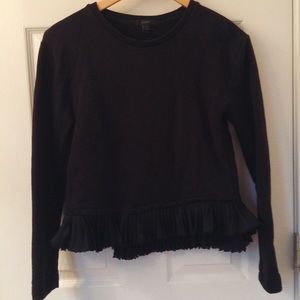 J. Crew Ruffle Hem Sweater