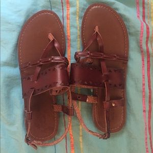 Leather sandals