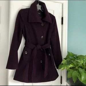 Nine West Purple Pea Coat