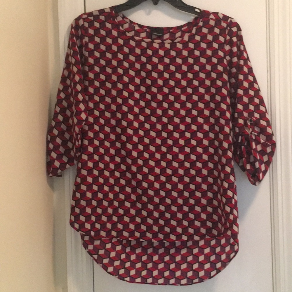 Geometric Print Boutique Top