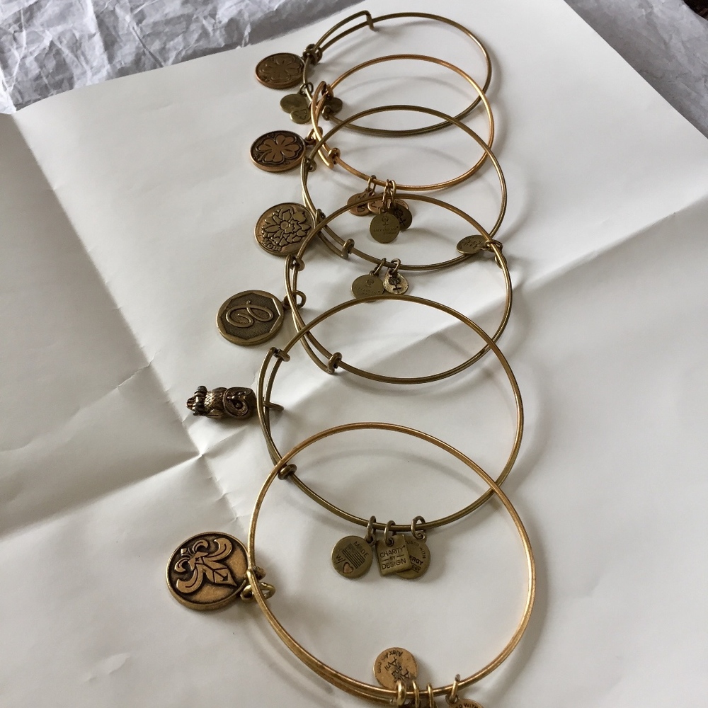 Alex and Ani Bracelets  - 2x Clover, 1x Owl