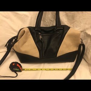 Steve Madden Cream and black shoulder bag