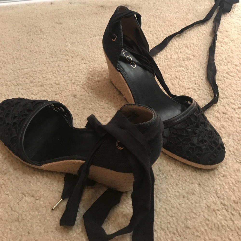 Black espadrilles