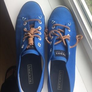 Sperry top-siders royal blue size 9m