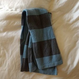 J.Crew light​ blue and grey scarf