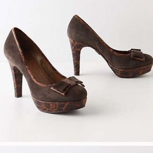 Anthropologie Leather Heels