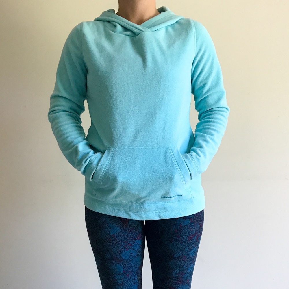 Blue Eddie Bauer fleece hoodie