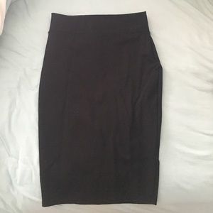 Black pencil skirt