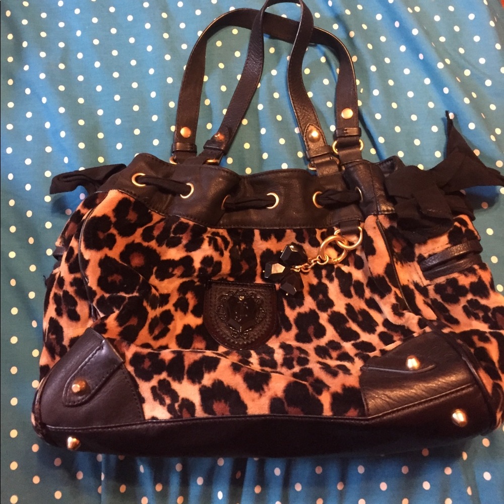 Juicy Couture Cheetah Velour Handbag-NWOT