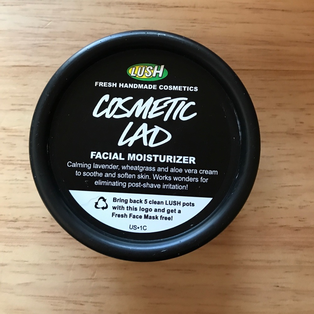 Lush cosmetic lad moisturizer