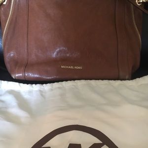 large brown Michael Kors purse