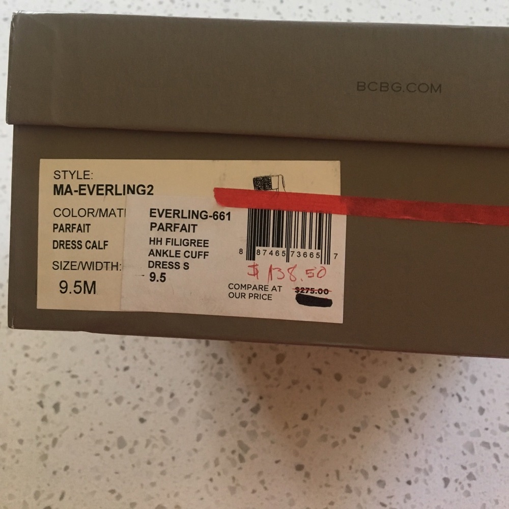 BCBGMAXAZRIA "Everling" ankle cuff stillettos