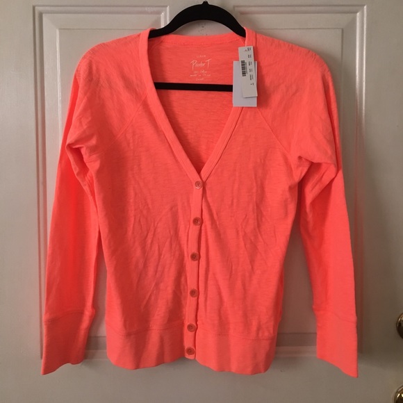 NWT J. Crew Painter T cardigan small 100% cotton - Picture 2 of 4