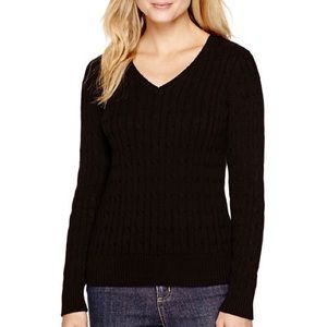 HP🎉 St. John's Bay V Neck Classic Sweater