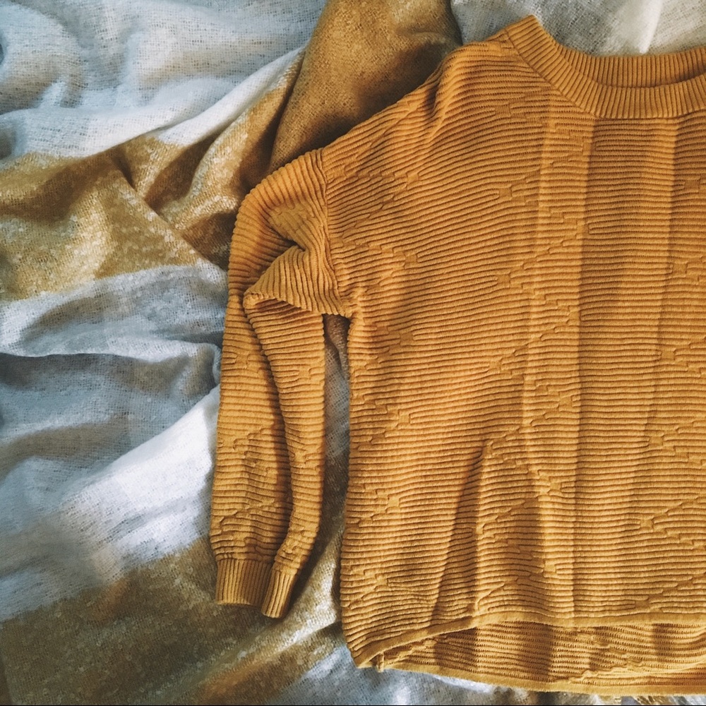 Yellow Divided Sweater