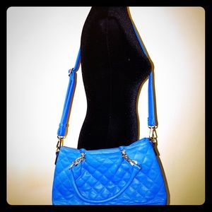 Fun bright blue purse