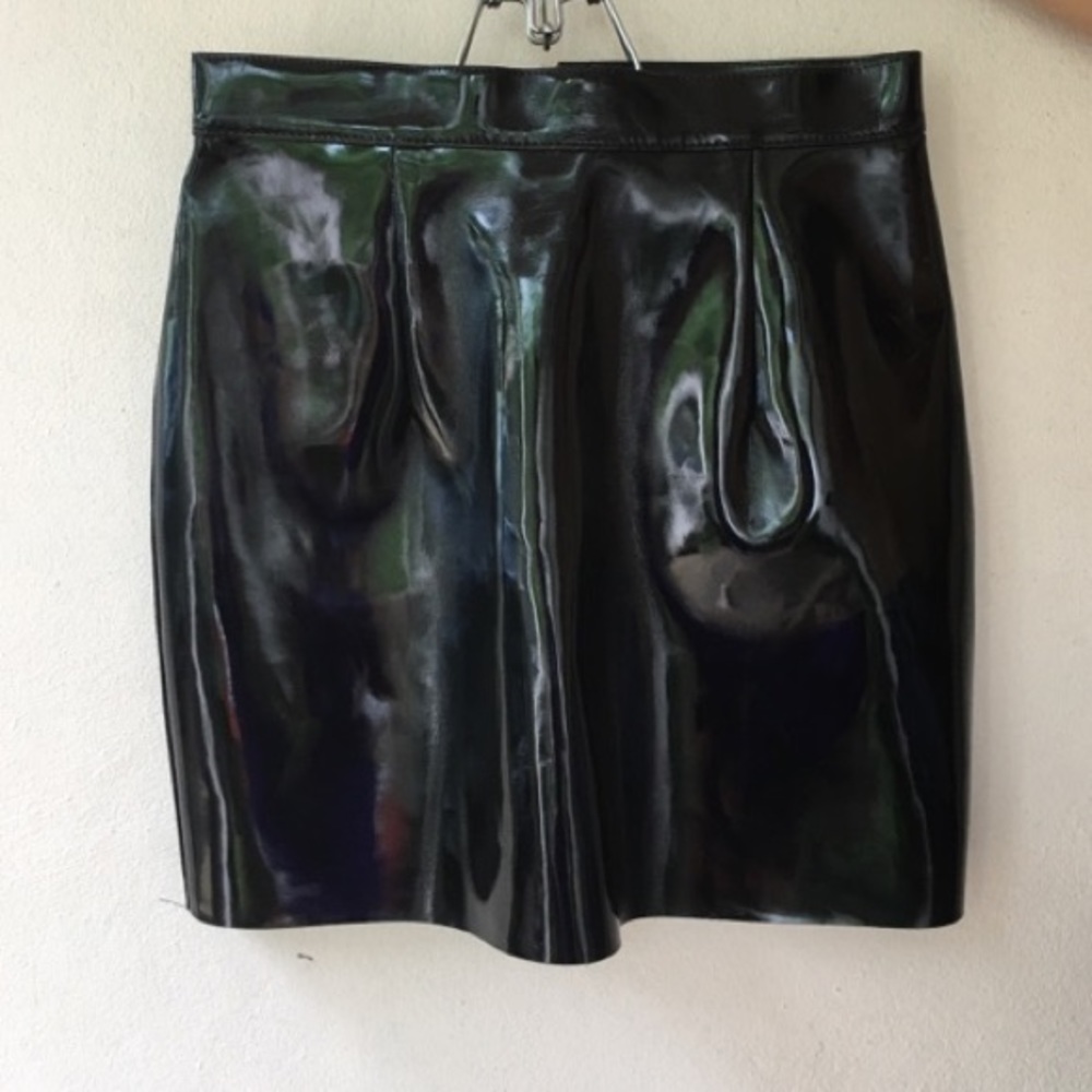 American Apparel leather skirt