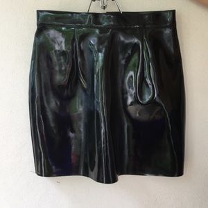 American Apparel leather skirt