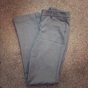 Express black and white pants