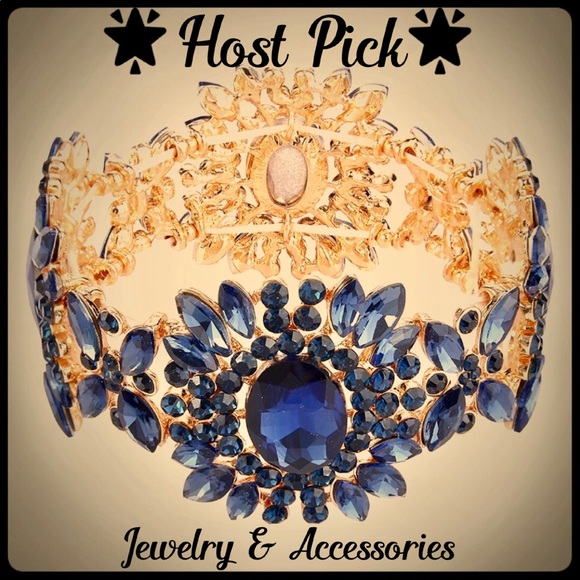 Ever Faith Jewelry - 💜HOST PICK! Crystal Flower Stretch Bracelet