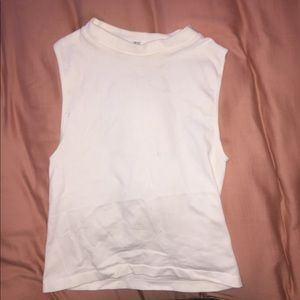 White Crop top