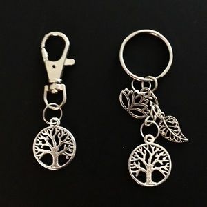 Tree of Life Bag Clip and Key Ring Set