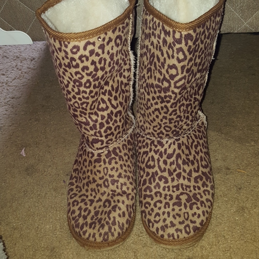 Cheetah print boots