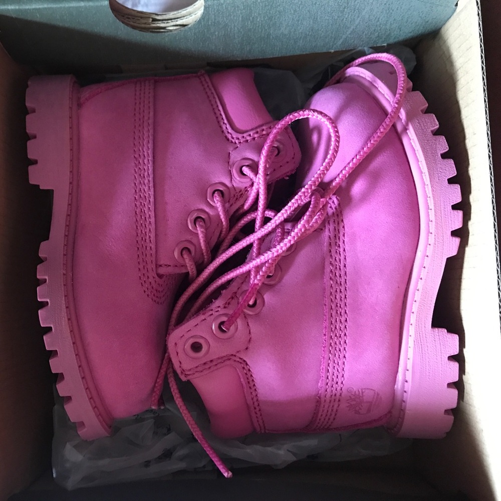 Toddler Rose Hot Pink Timberlands