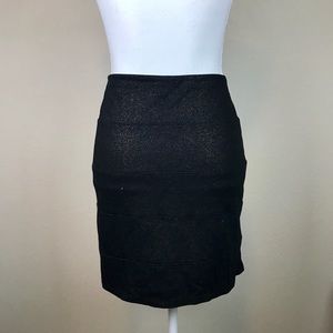 Rock & Republic gold black shimmer bodycon skirt M Rock & Republic gold black shimmer bodycon skirt M