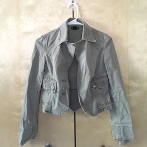 Olive green/gray blazer