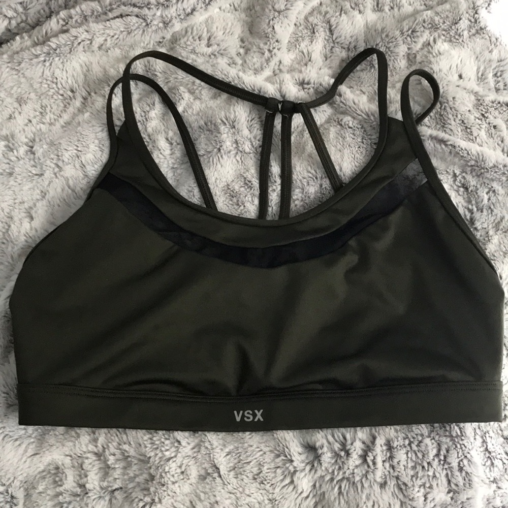****VICTORIA SECRET SPORT OLIVE GREEN SPORTS BRA**