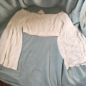 Rumor off the shoulder crop top