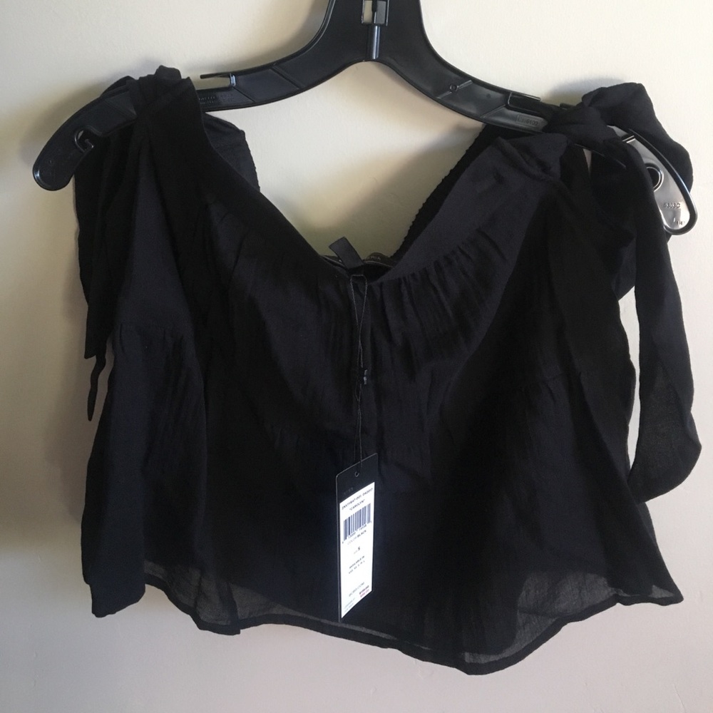 BCBGMAXAZRIA "Carolyn" crop top