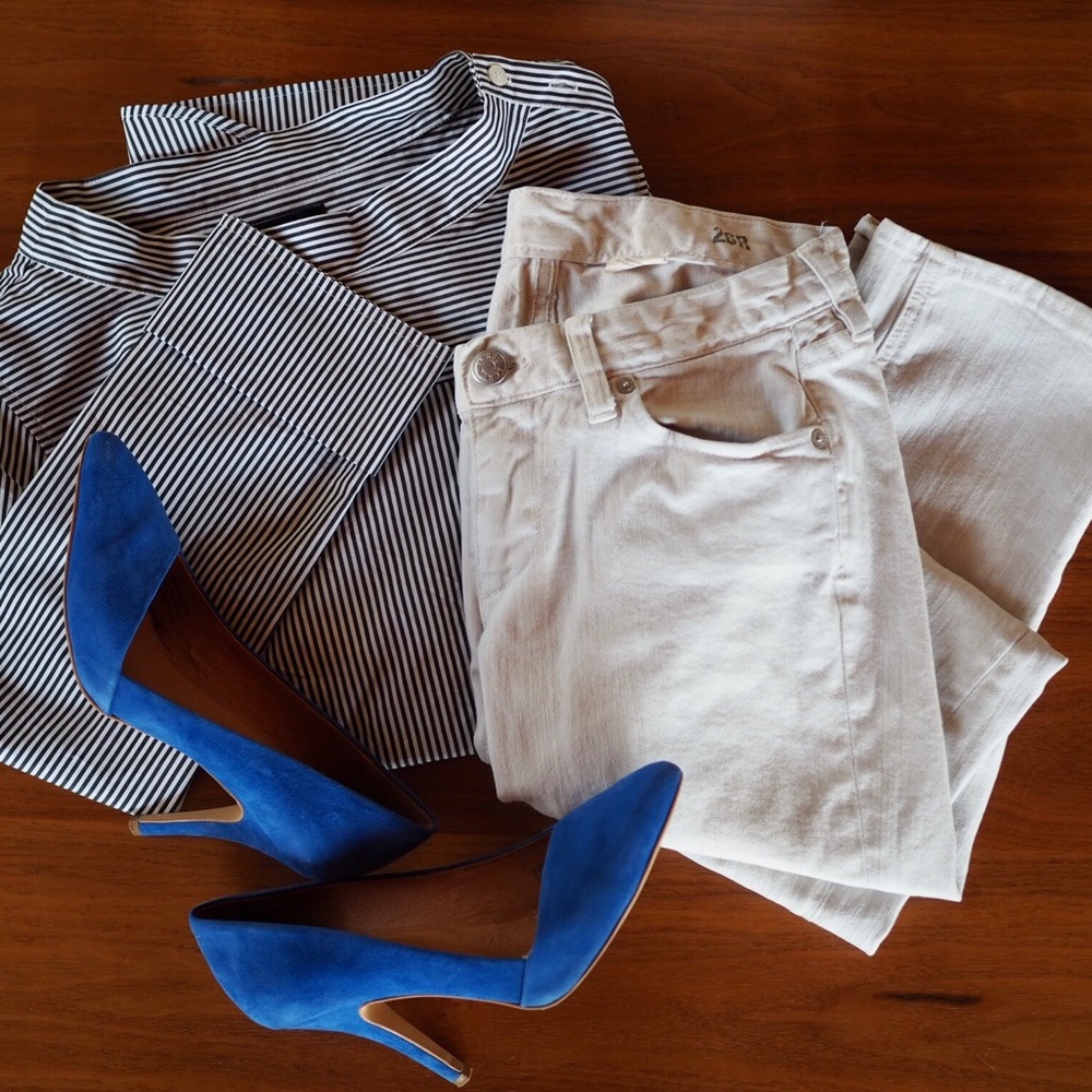 JCrew Matchstick Winter White Jeans 26R