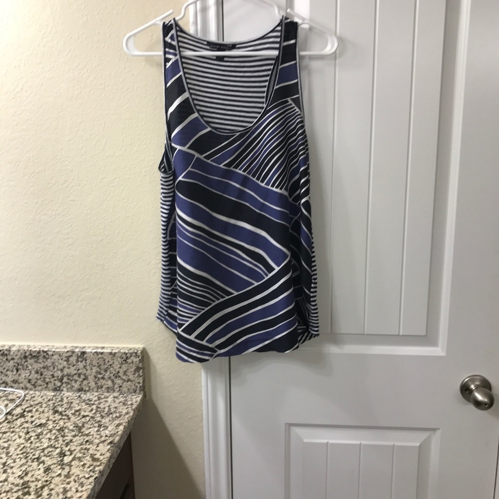 Banana Republic tank - black, white and purple