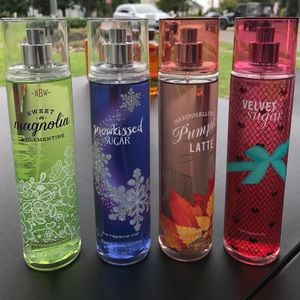4 bath and body works mists