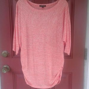 Orange and white stripe shirt