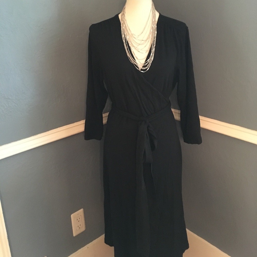 Black Wrap Dress