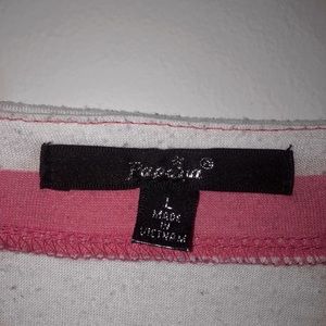 Papaya Tops - White and Pink striped Shirt!! Papaya Tops - White and Pink striped Shirt!!