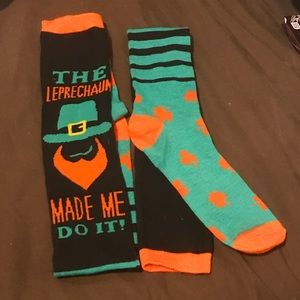 Adorable leprechaun made me do it socks