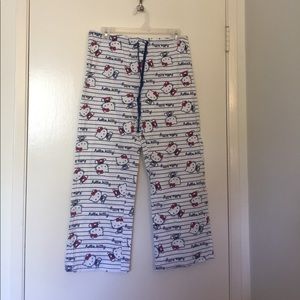 Hello Kitty Pajama Capris Pants - L